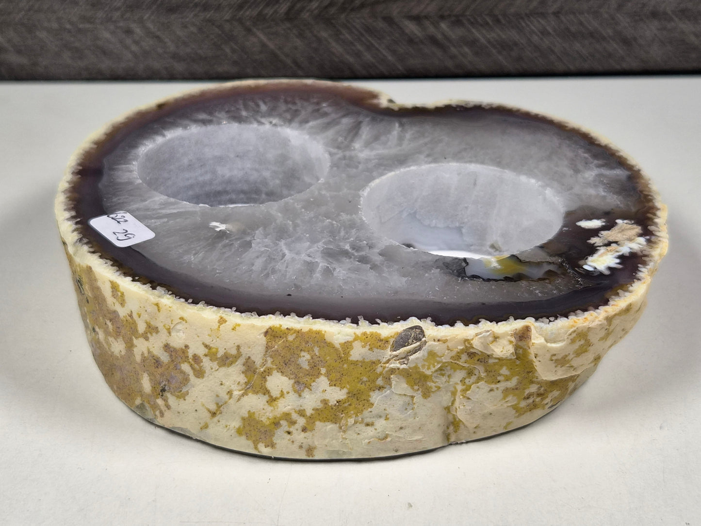 Agaat Dubbele Waxinelichthouder 622 gram
