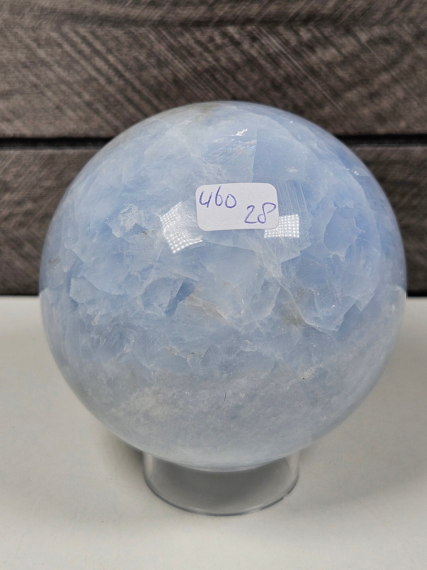 Blauwe calciet bol 460 gram