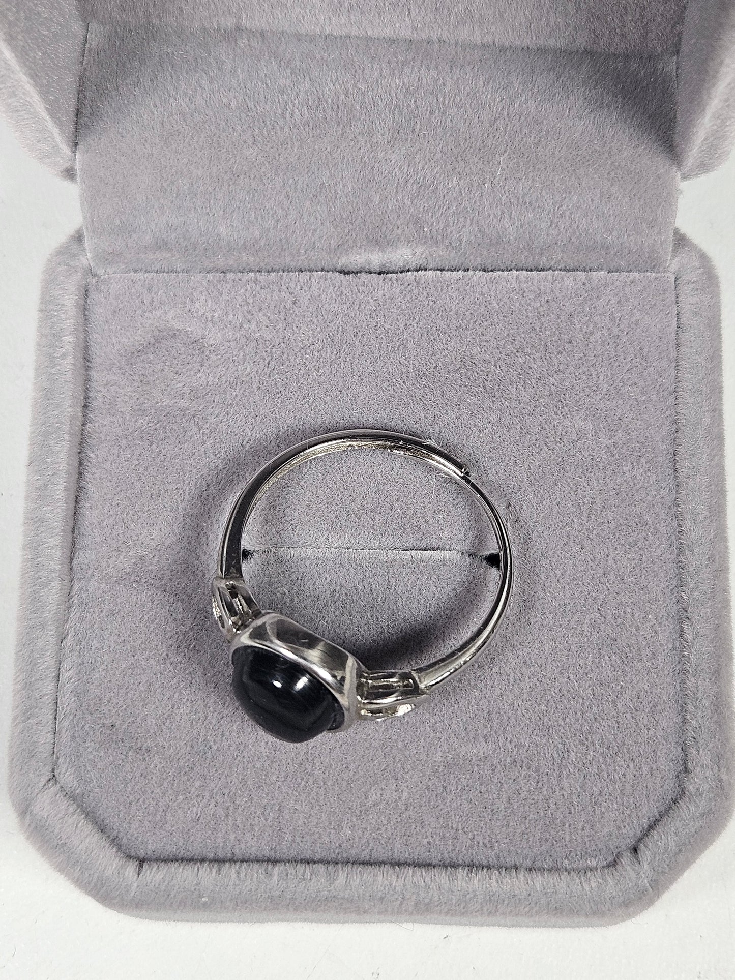 Hypersteen s925 (zilver) verstelbare ring nr36