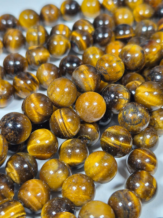 Tijgeroog Kralenstreng 10mm