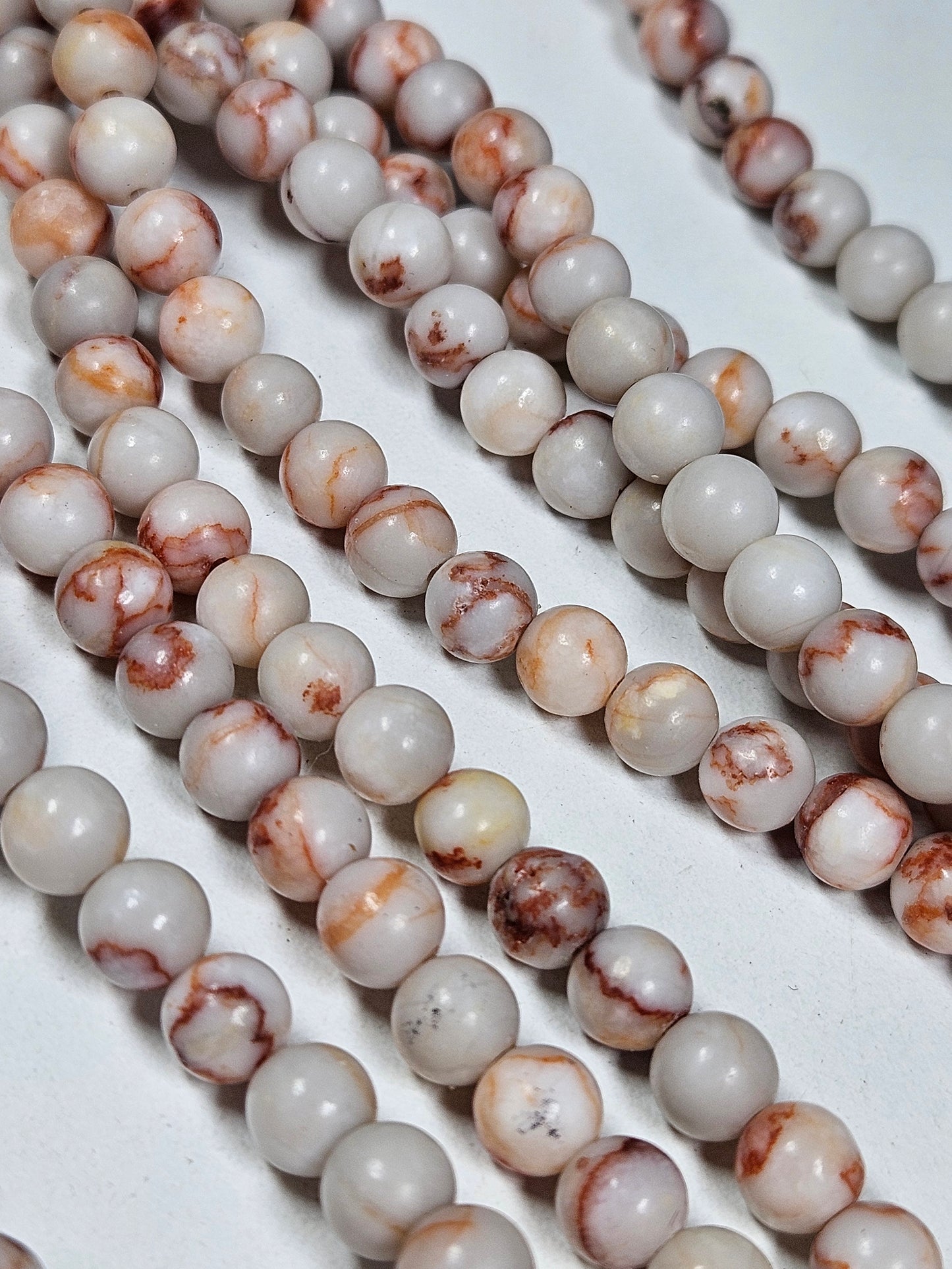 Red vein Jaspis kralenstreng 6mm