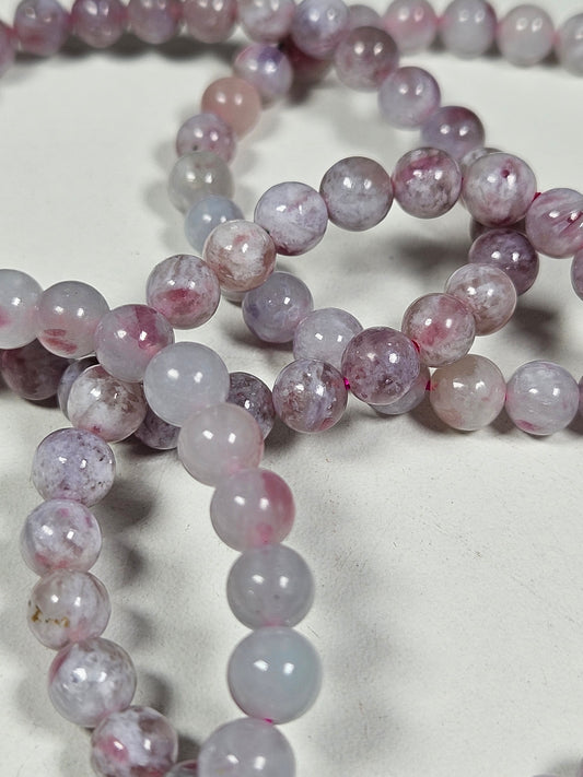 Roze toermalijn armband 6mm (hq)