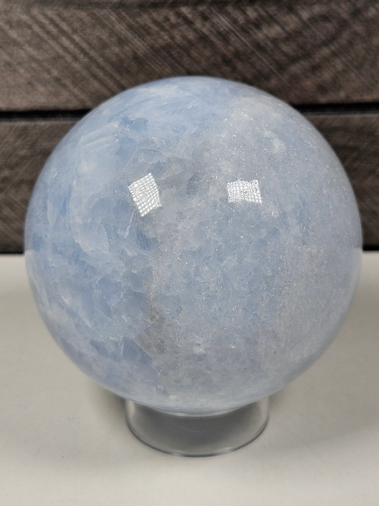 Blauwe calciet bol 460 gram