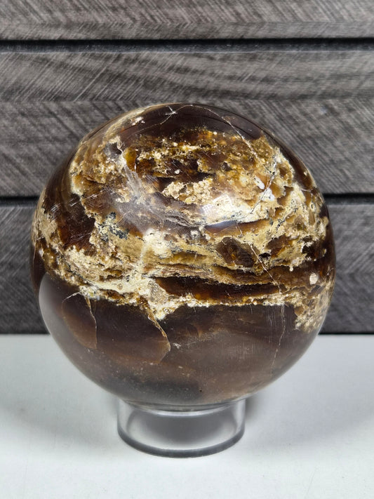 Zwarte Opaal bol 382 gram