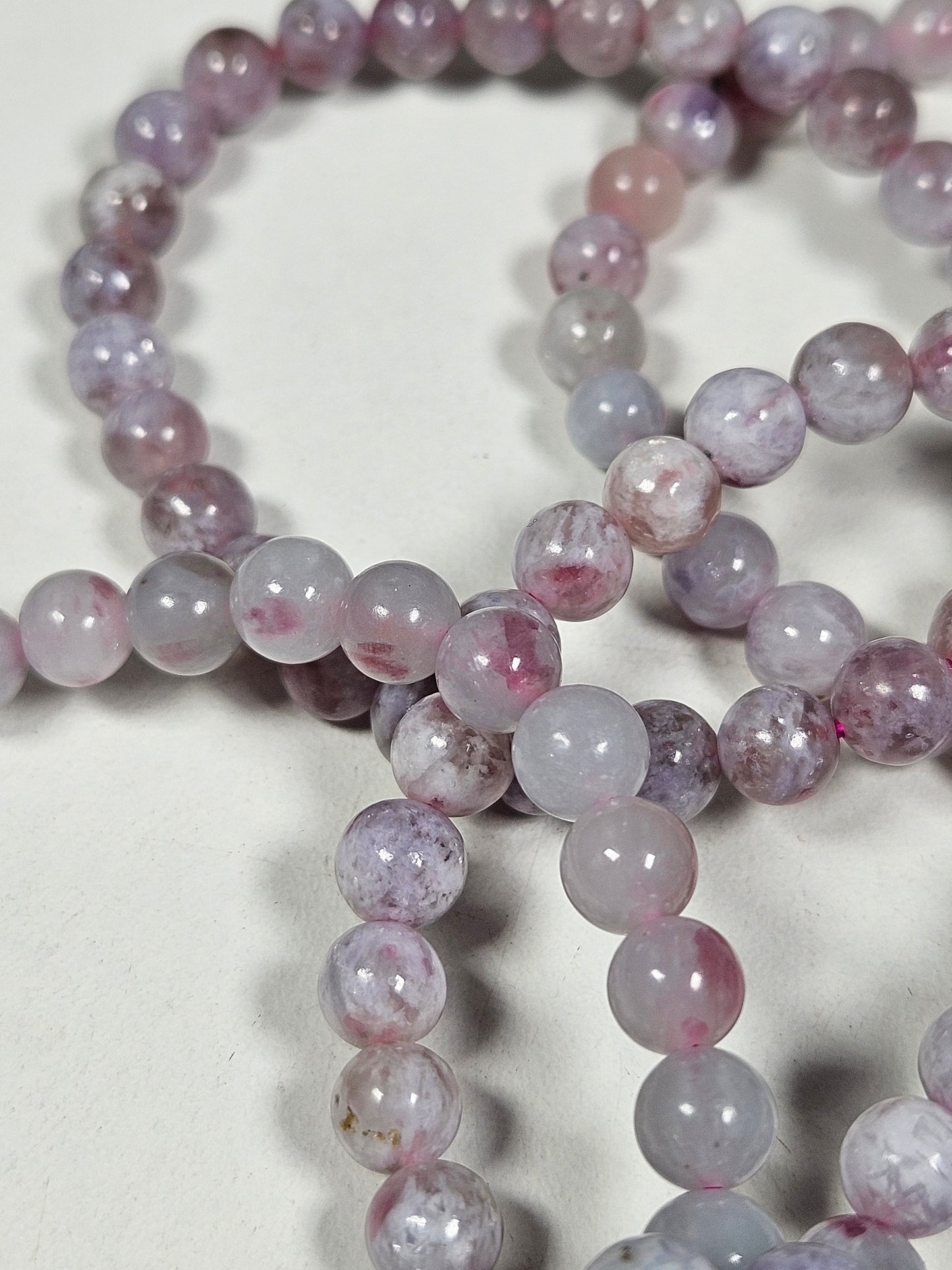 Roze toermalijn armband 6mm (hq)