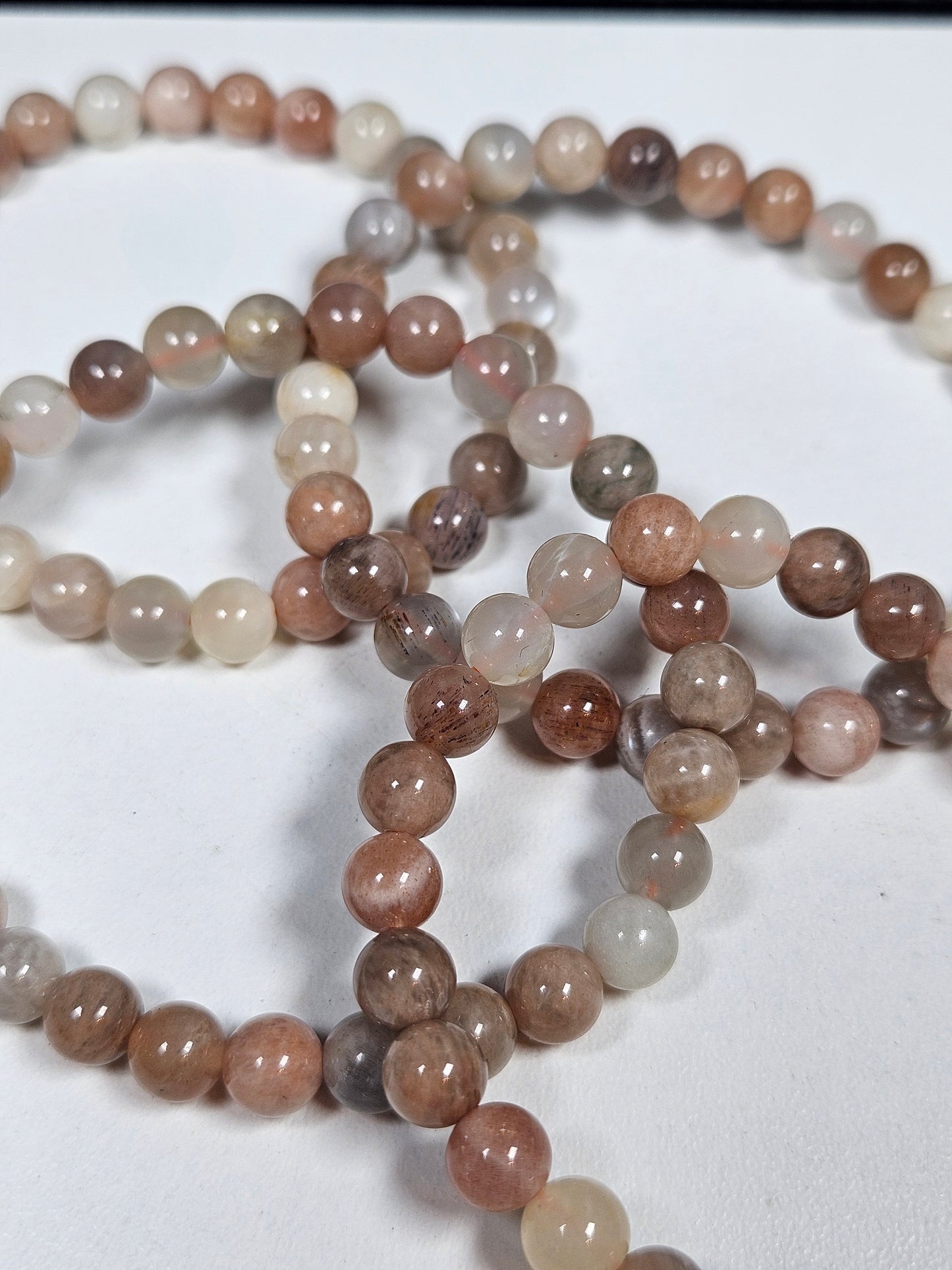 Maansteen mix armband 6mm