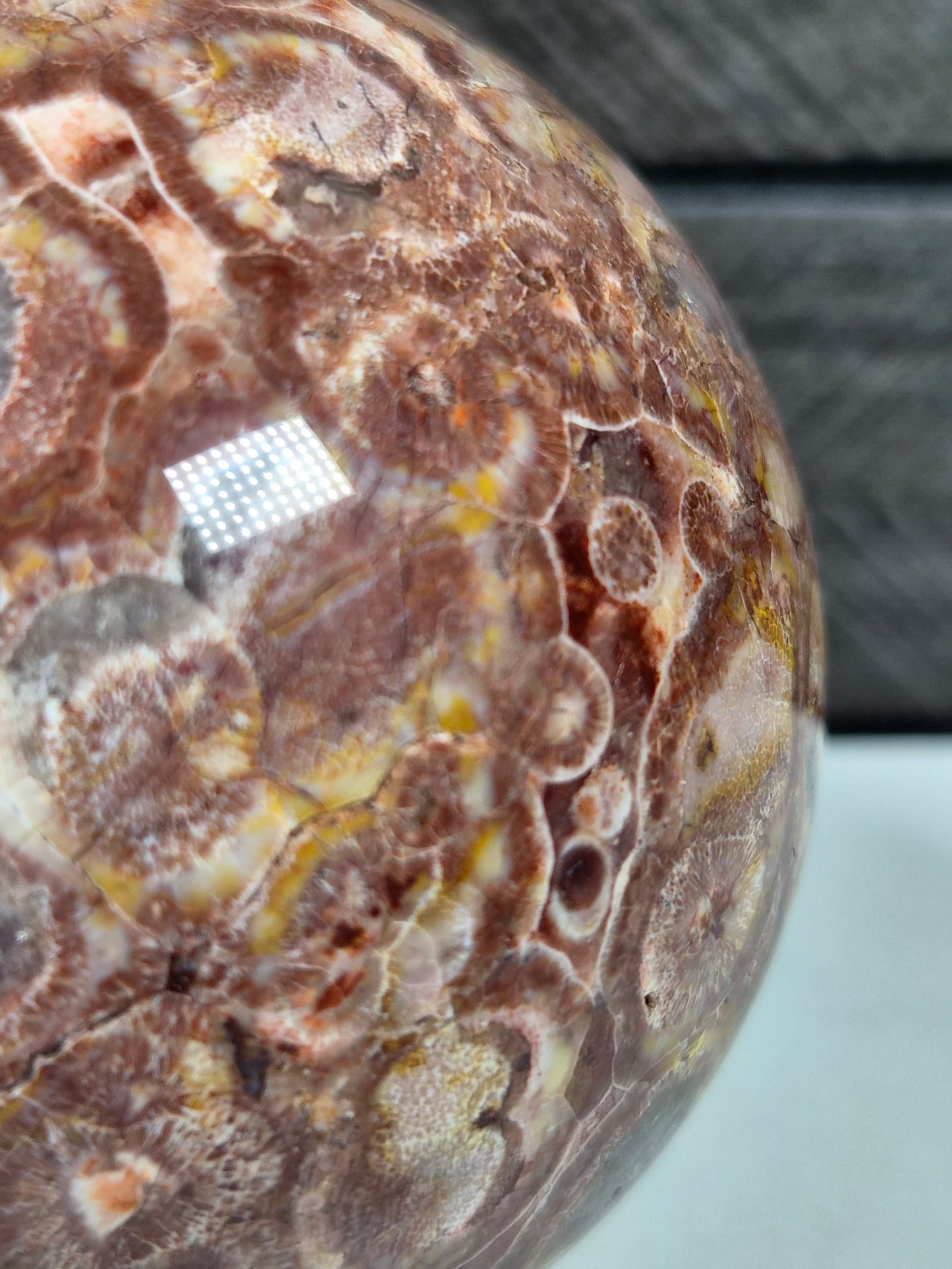 Orbiculair Indiaans Ryoliet bol 402 gram