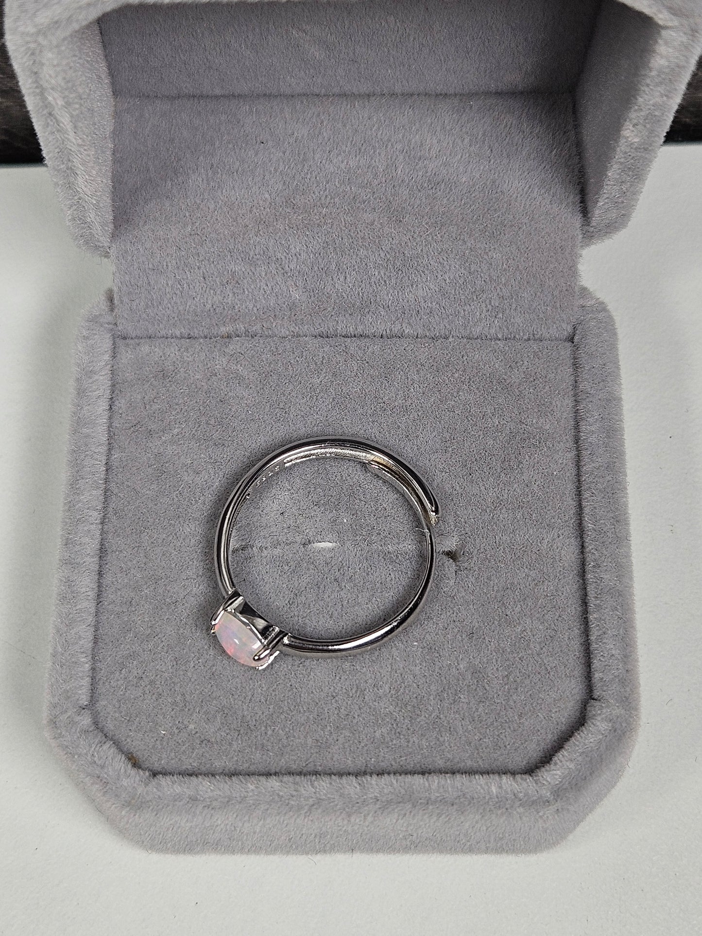 Opaal s925(zilver) verstelbare ring nr13