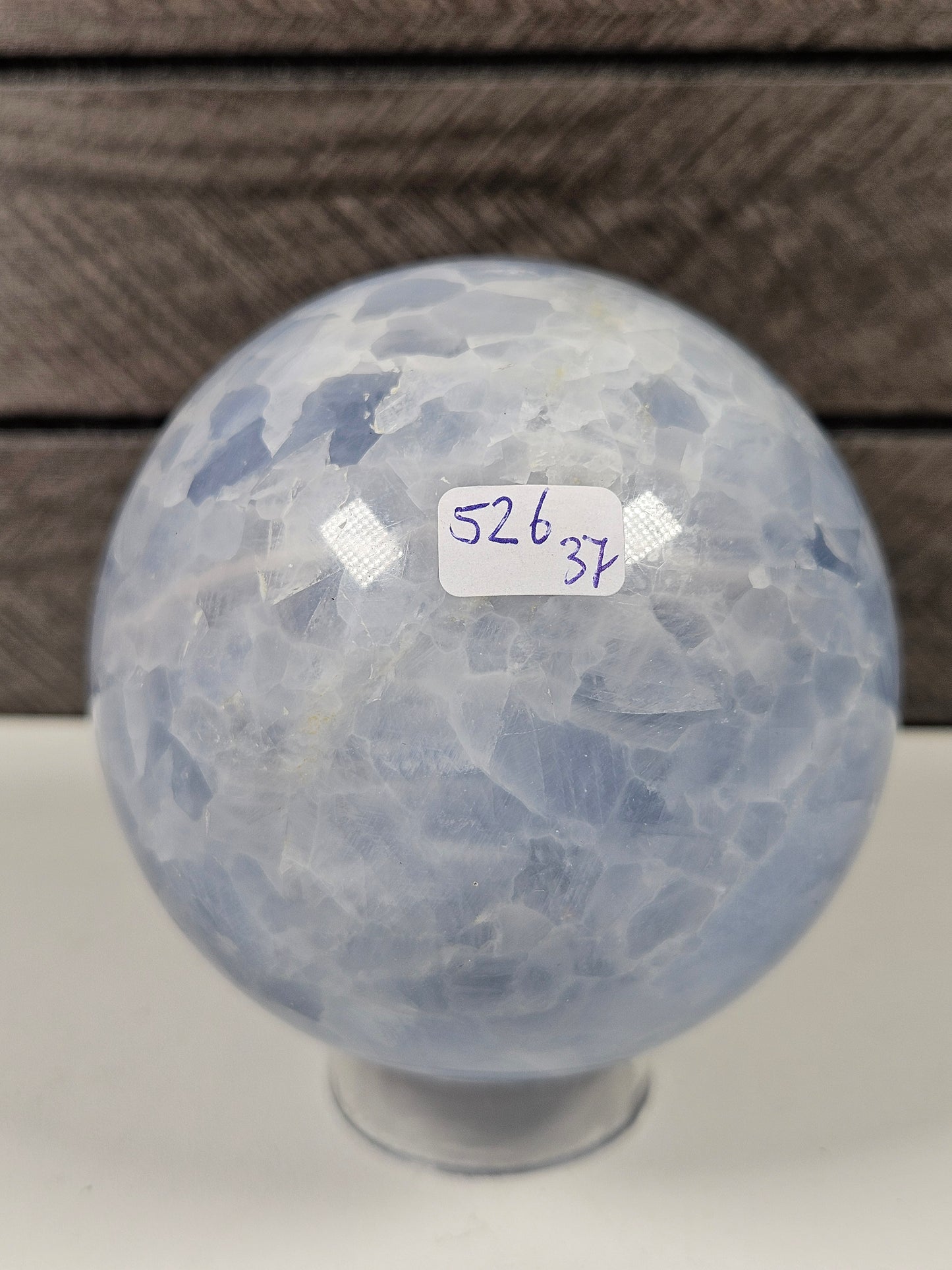 Blauwe calciet bol 526 gram