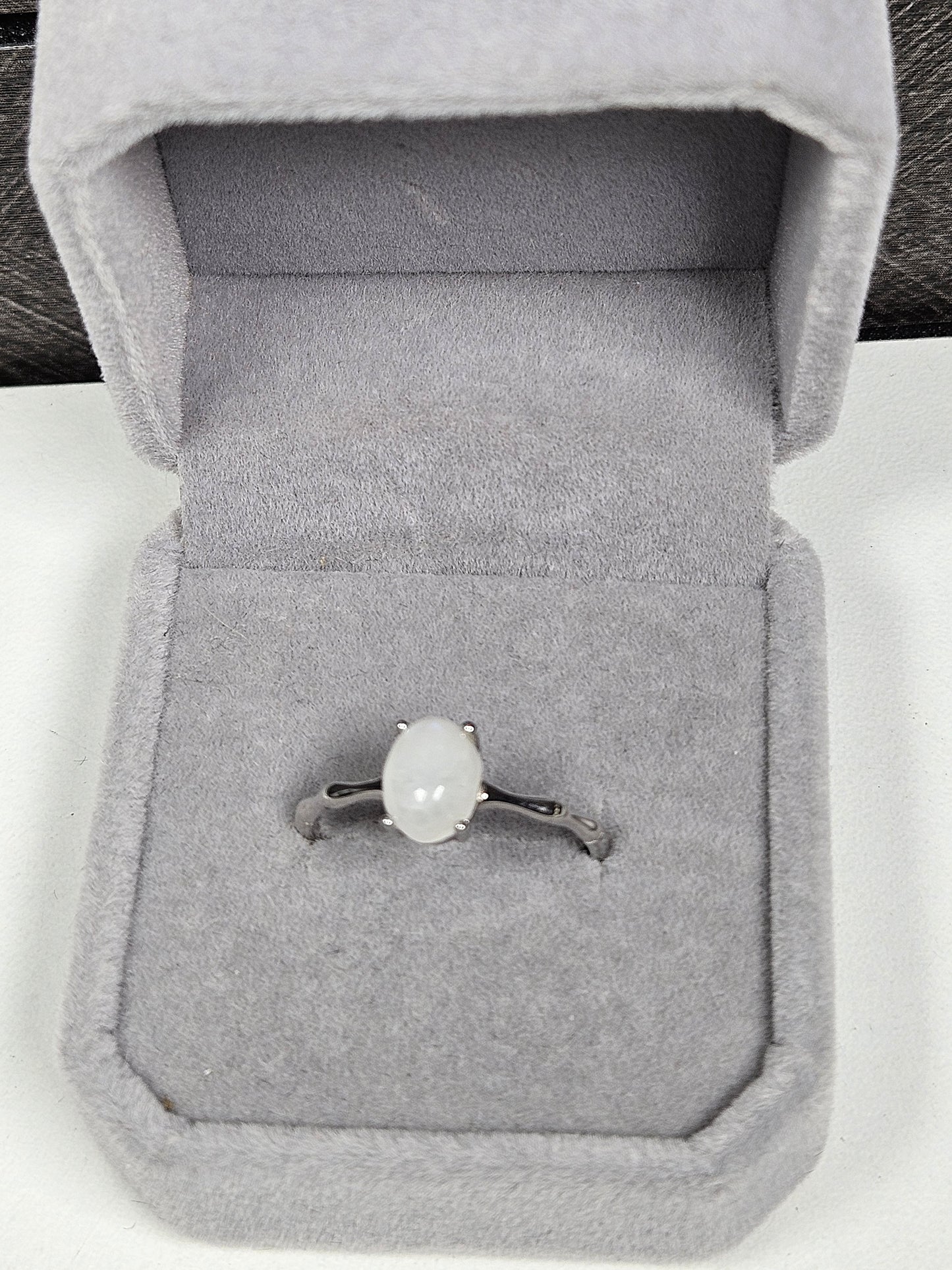 Maansteen s925(zilver) verstelbare ring nr3