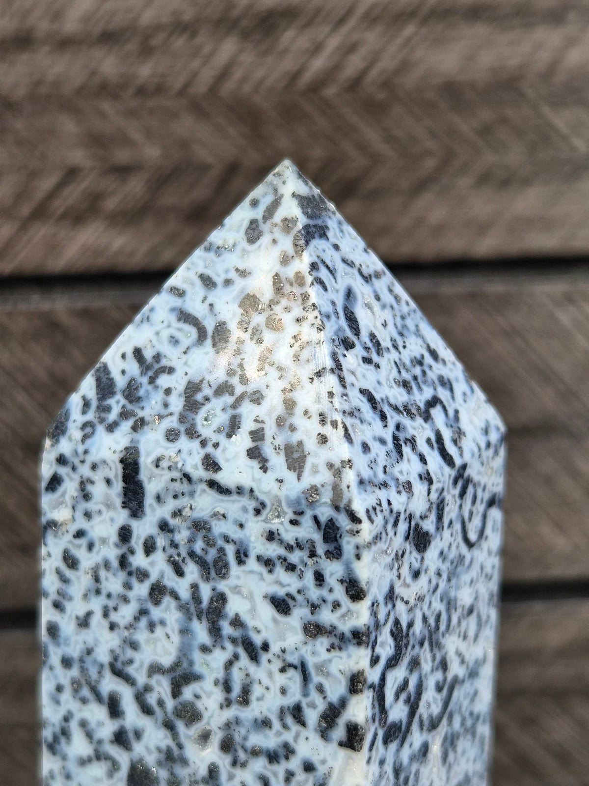 Blauwe Agaat toren 302 gram