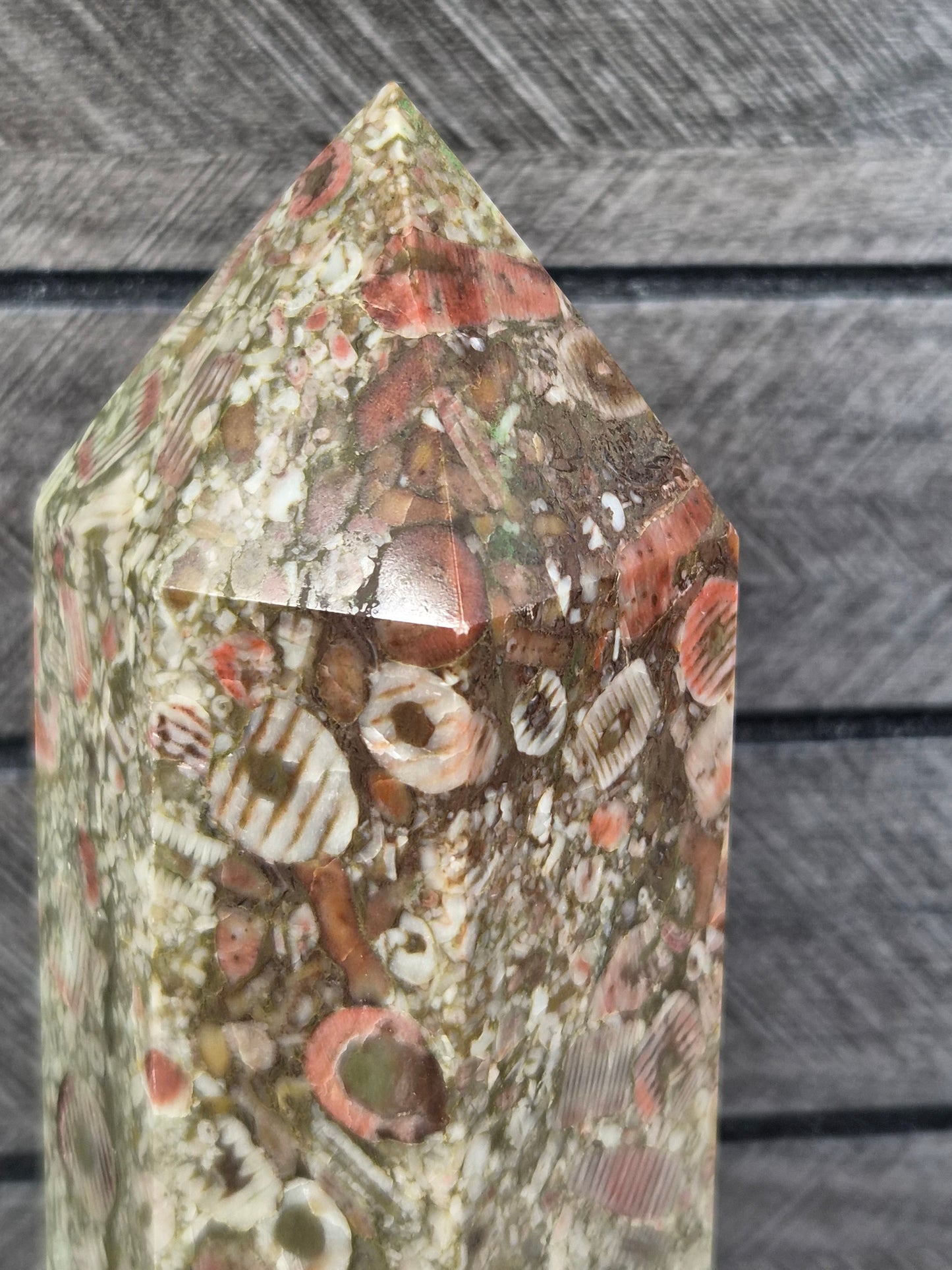 Fossiel Jaspis Toren 812 gram