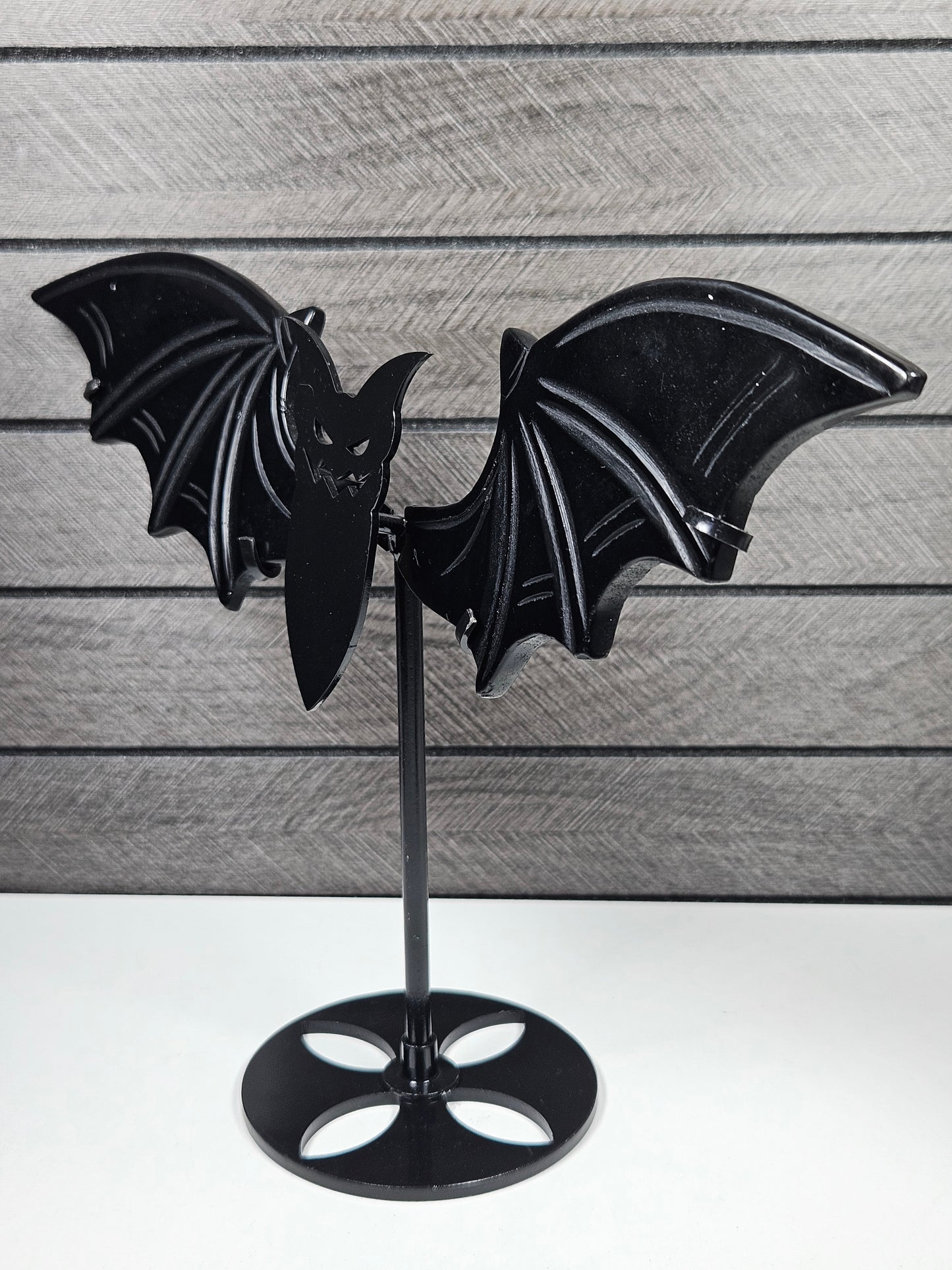 Zwarte obsidiaan vleermuis