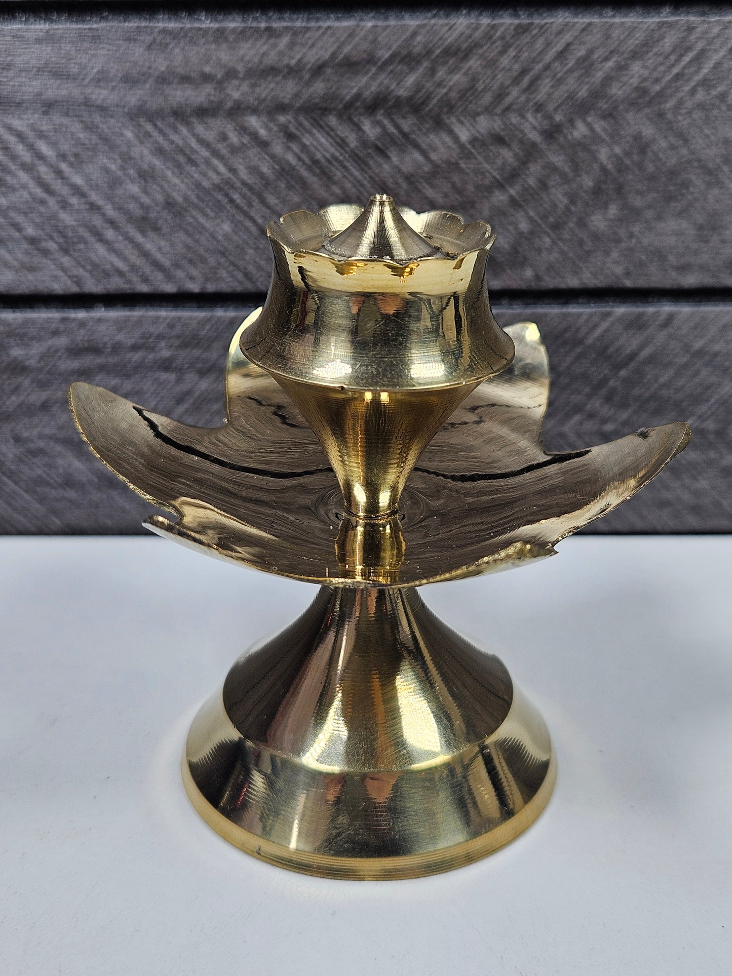 Wierookhouder Lotus goud