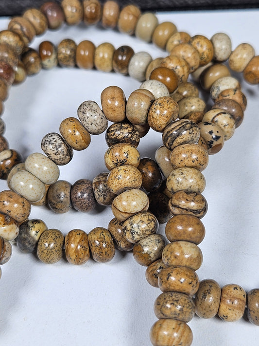 Landschap jaspis donutarmband 8mm