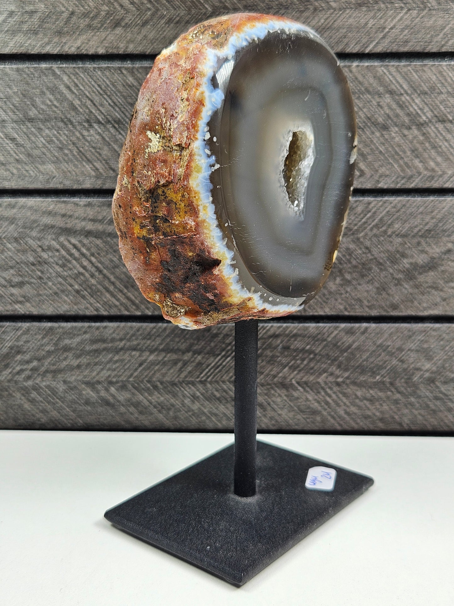 Agaat druzy op standaard 494 gram