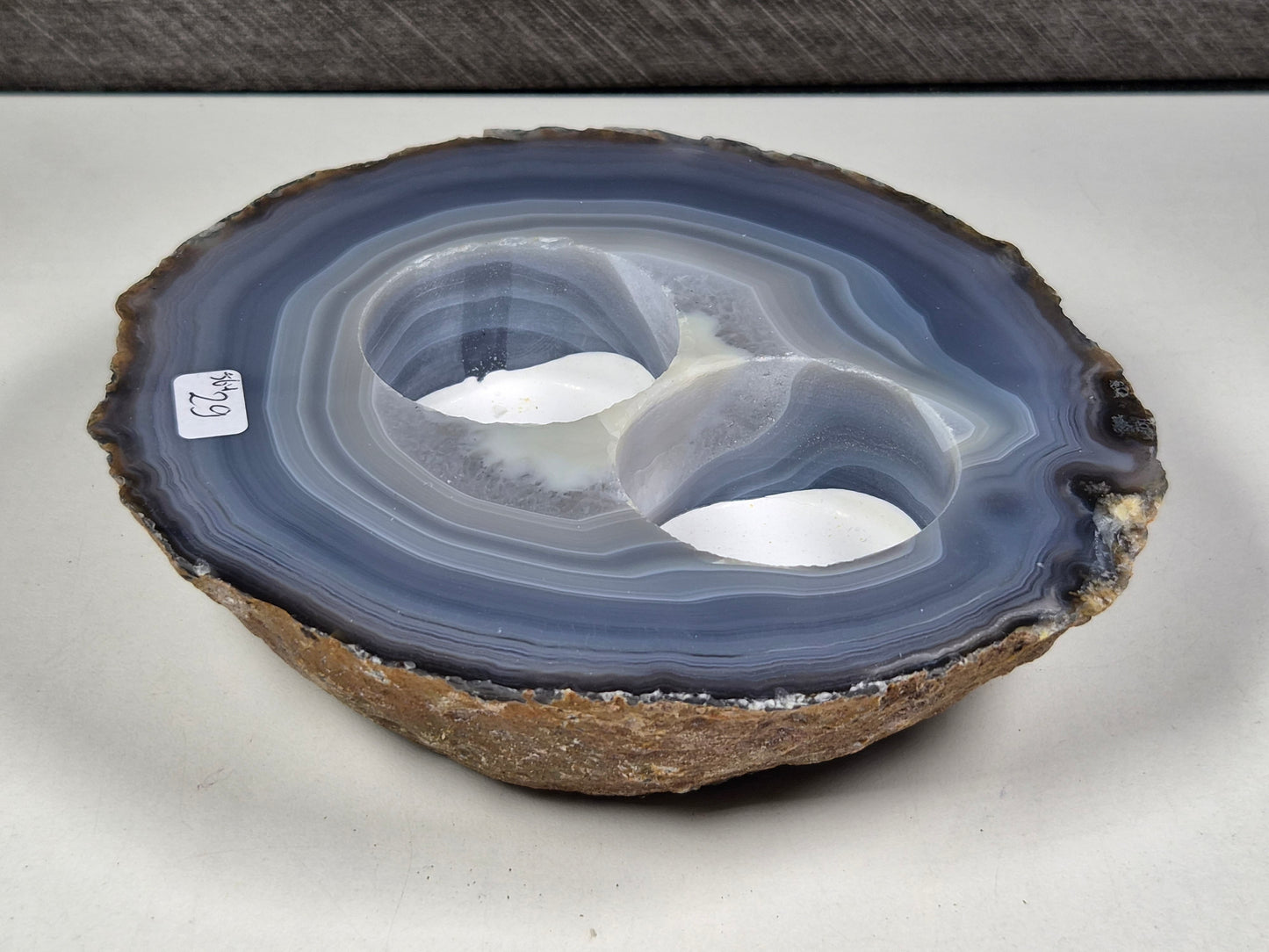 Agaat Dubbele Waxinelichthouder 564 gram