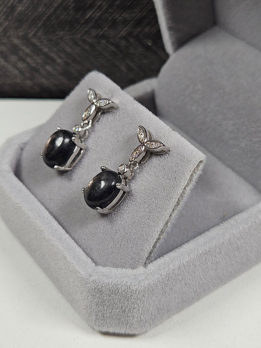 Hypersteen s925 (zilver) oorbellen nr25