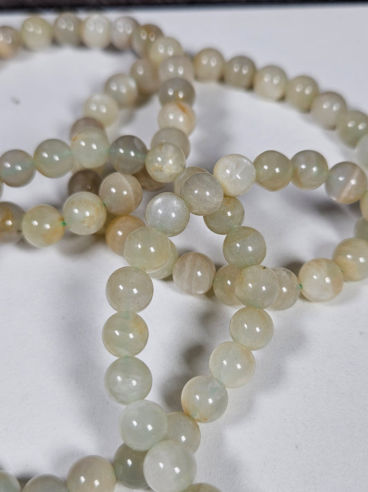 Groene maansteen armband 8mm