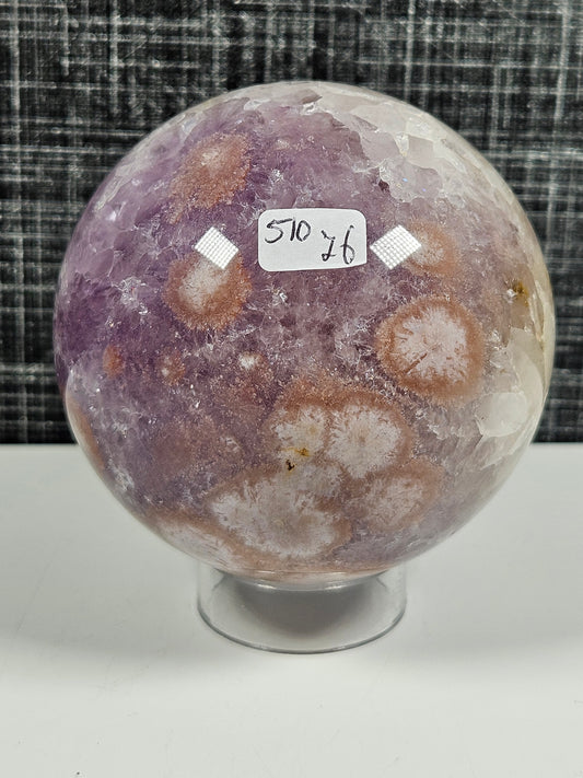 Amethist/Bloemagaat/Roze Amethist bol 510 gram