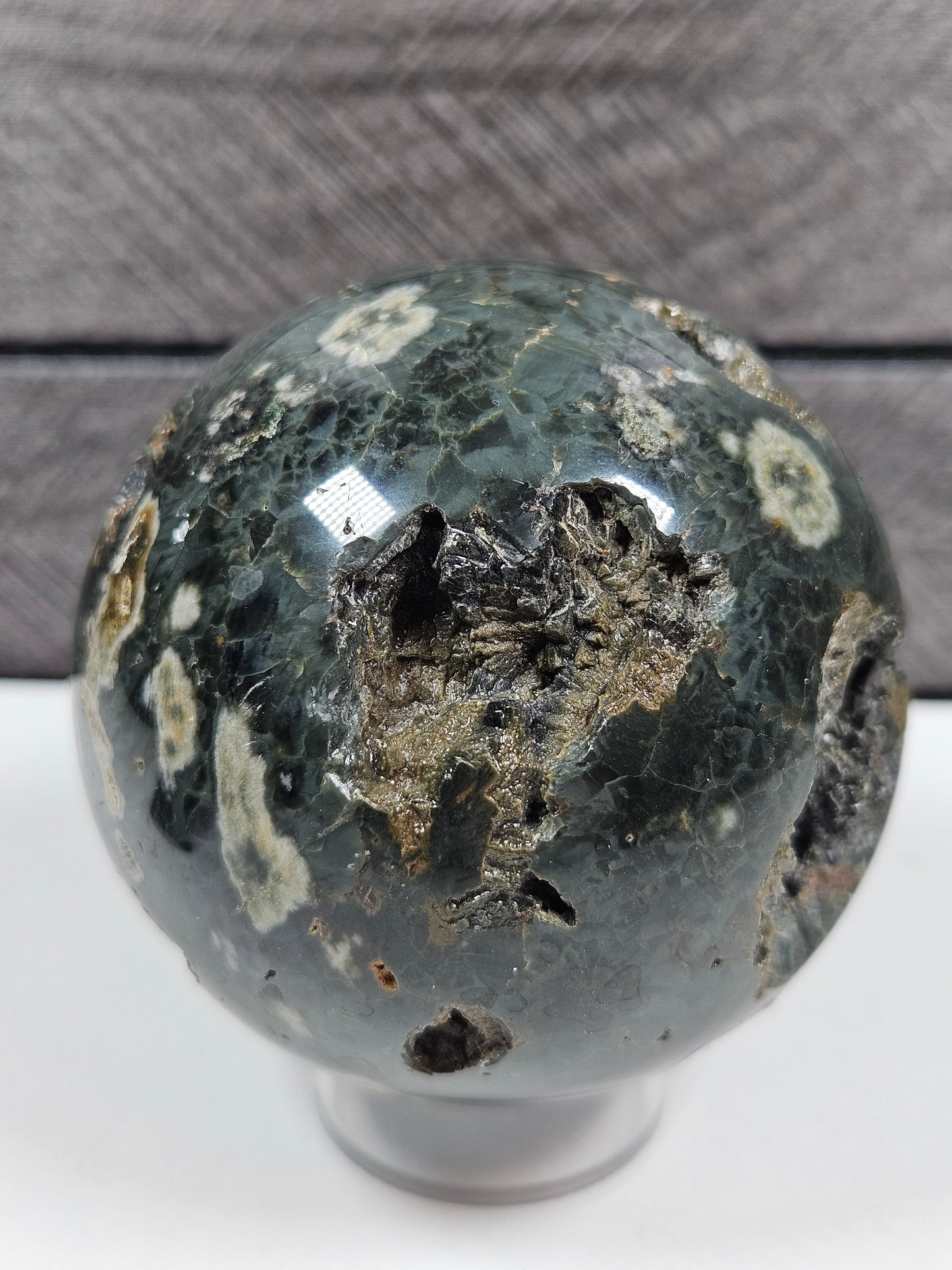Oceaan jaspis bol 350 gram