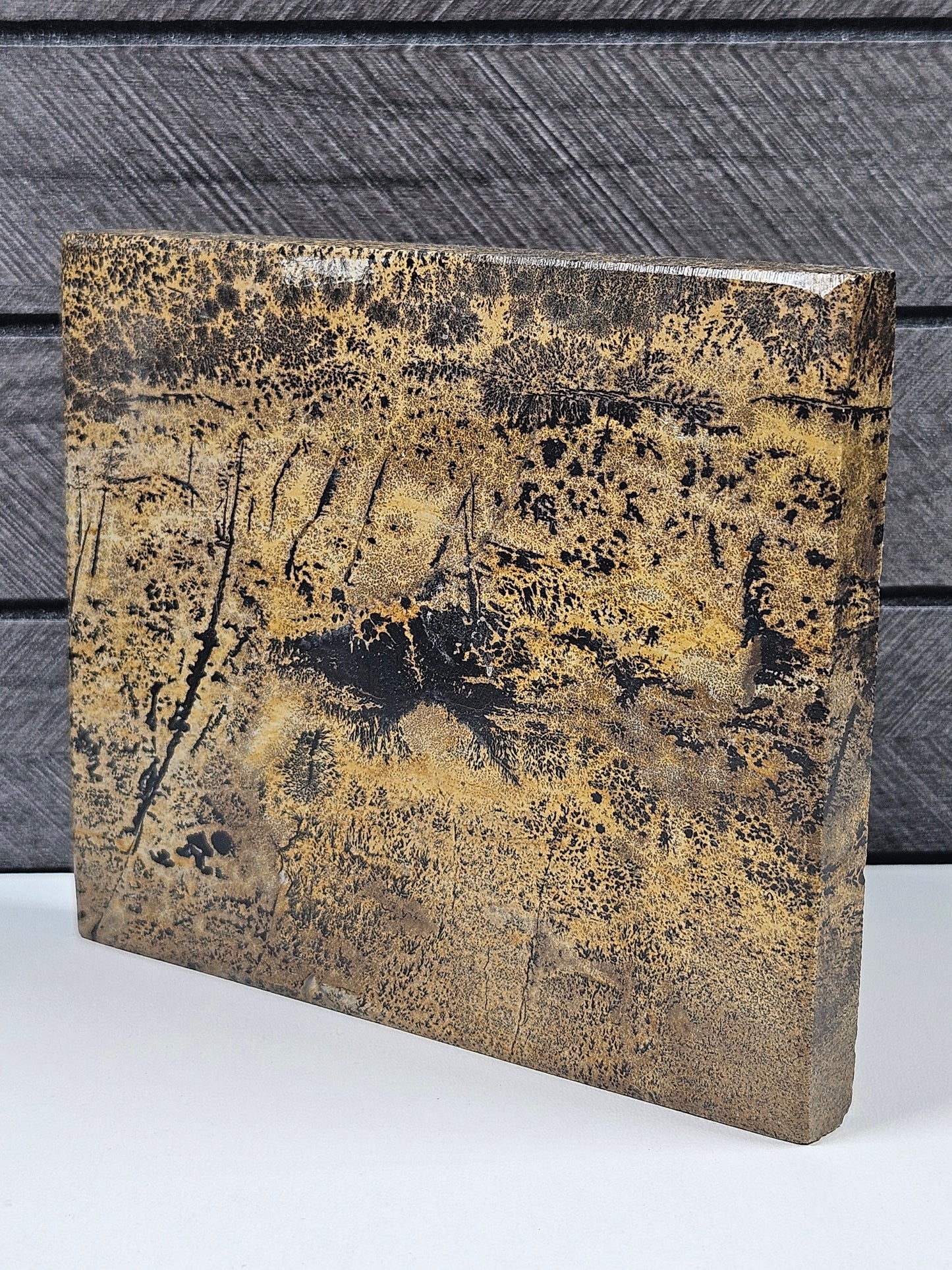 Landschapsjaspis slab 418 gram