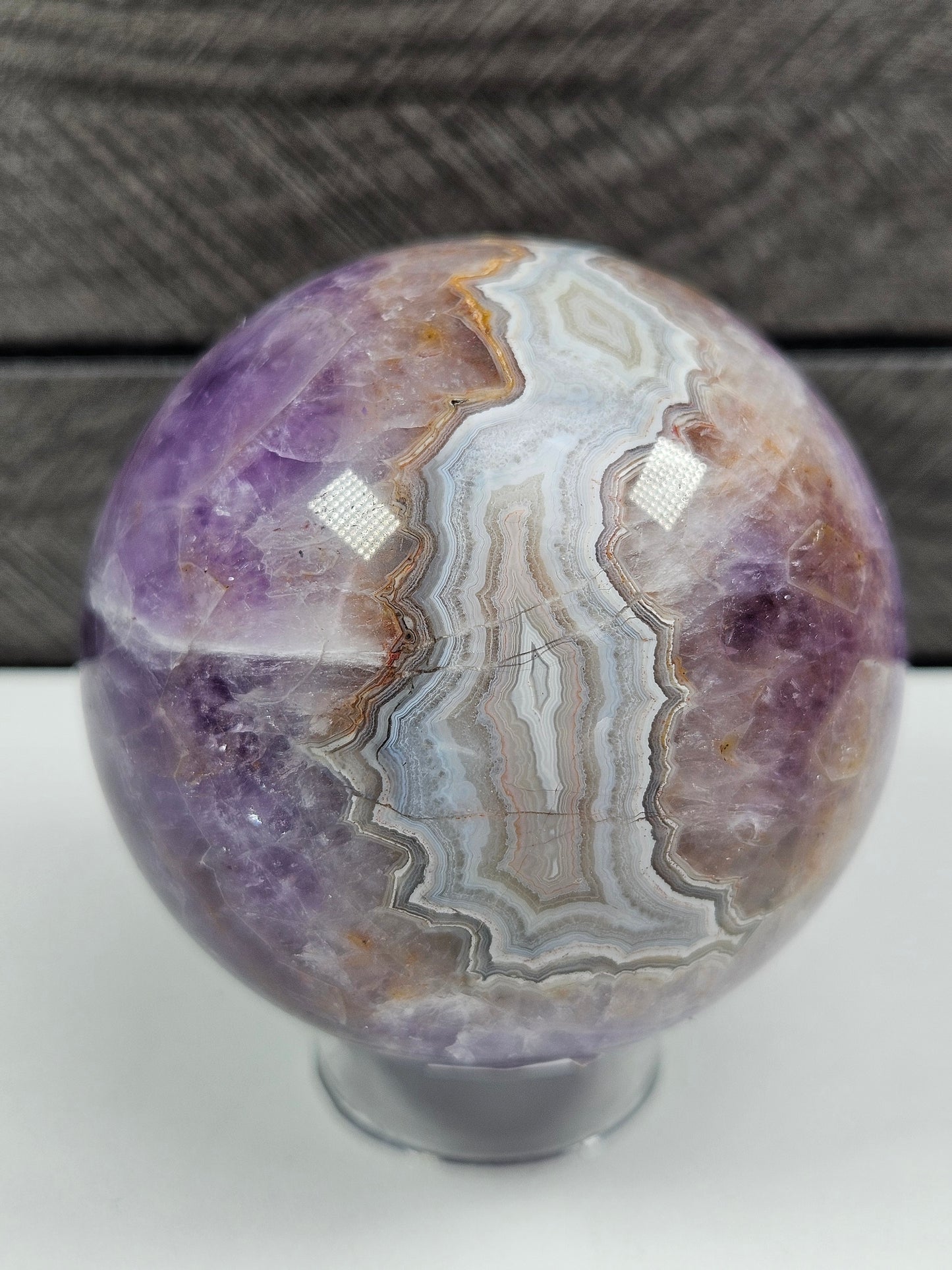 Amethist/Crazy lace bol 428 gram