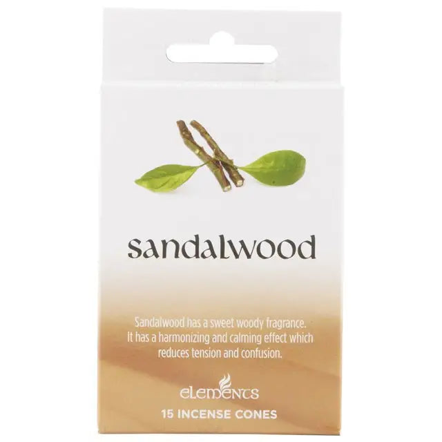 Elements Wierookkegels Sandelhout