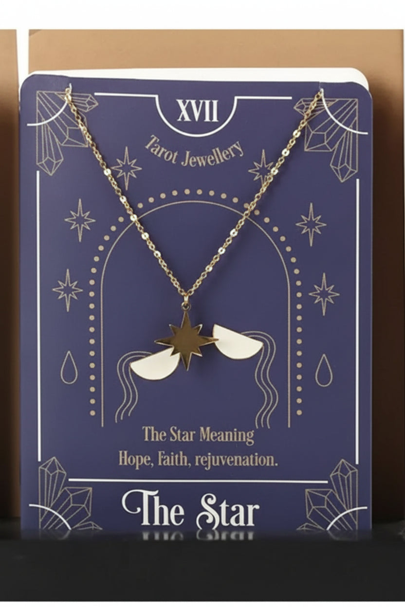 Tarot Ketting met Wenskaart 'The Star'