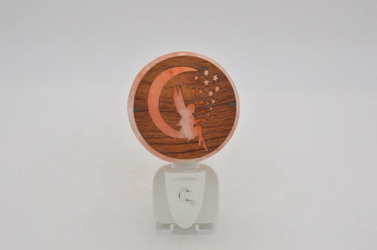 LED Zoutnachtlampje 3D Fee in de maan