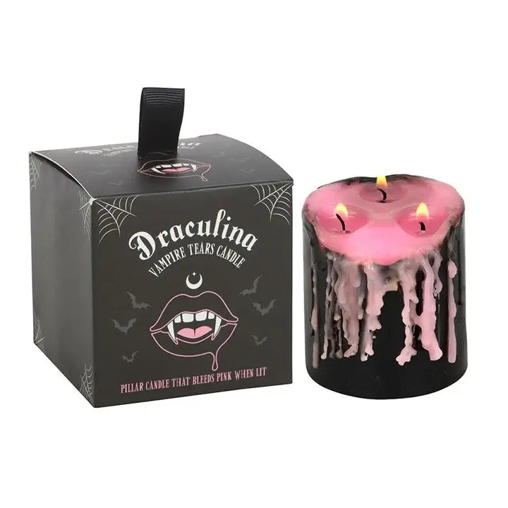 Draculina Roze Vampiertranen Kaars