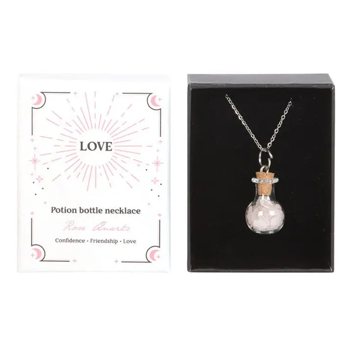 Potion Bottle Ketting Rozenkwarts