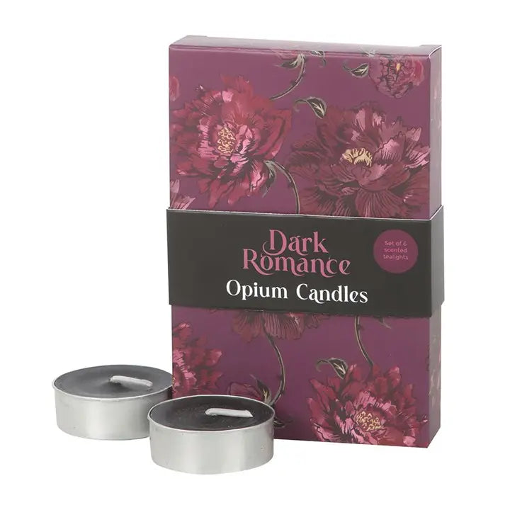 Dark Romance Opium Theelichtjes, Set van 6