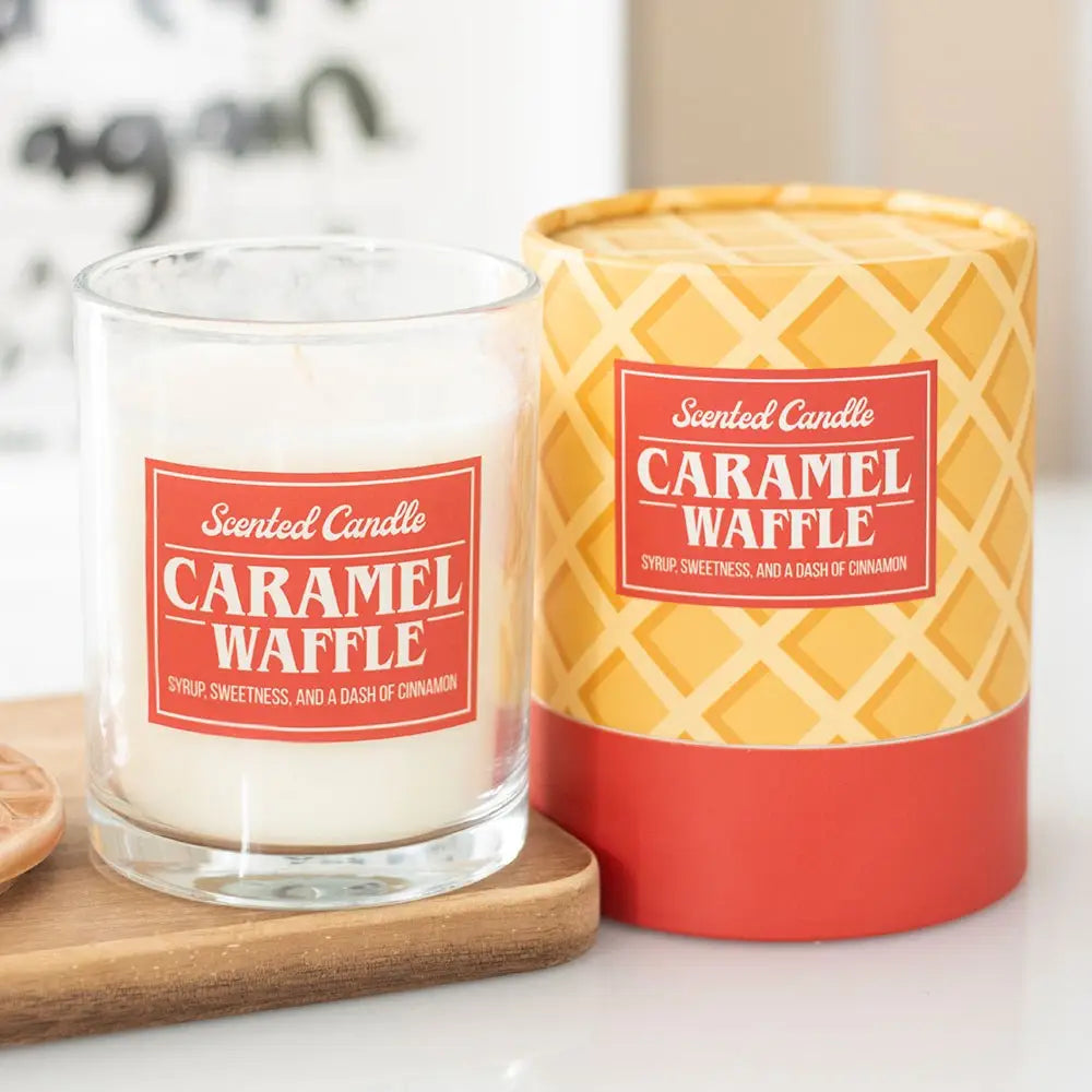 Geurkaars Karamel Wafel