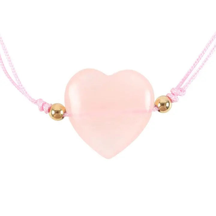 Cadeauverpakking Rozenkwarts Hart verstelbare armband