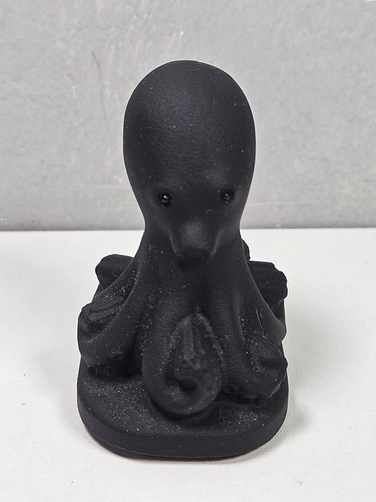 Zwarte obsidiaan octopus