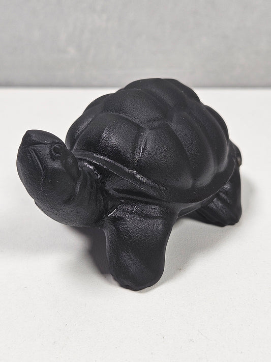 Zwarte obsidiaan schildpad