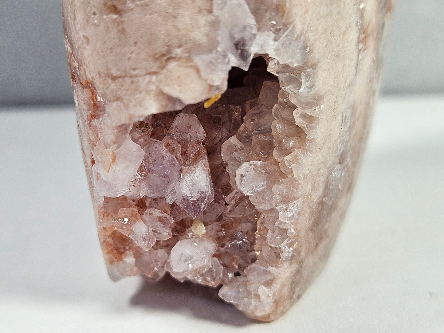 Roze amethist druppel 438 gram