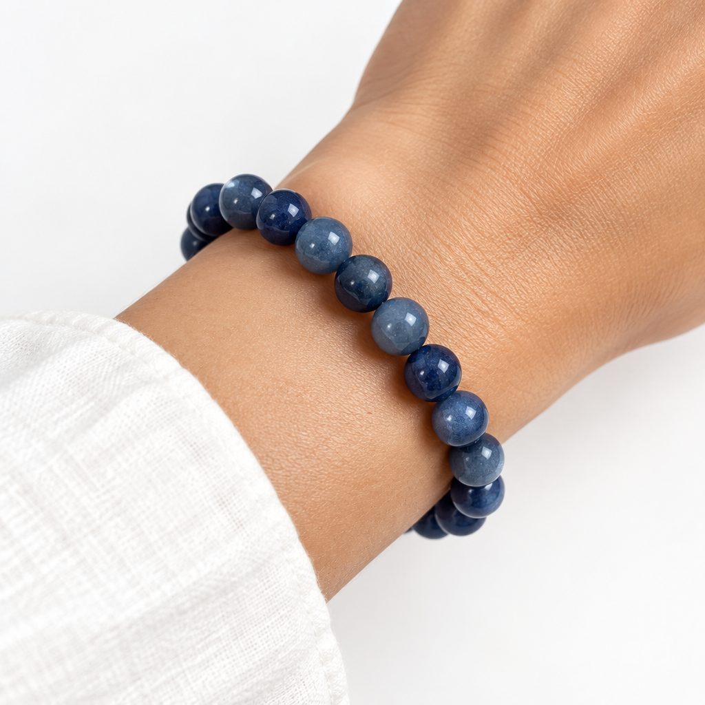 Blauwe aventurijn armband 8mm