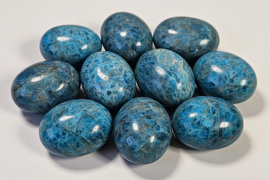 Blauwe apatiet zaksteen