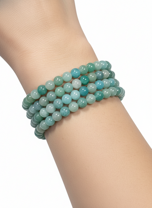 Amazoniet armband 6mm