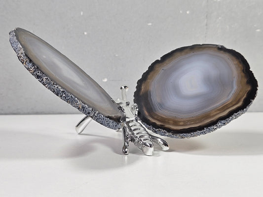 Agaat vlinder zilver nr2