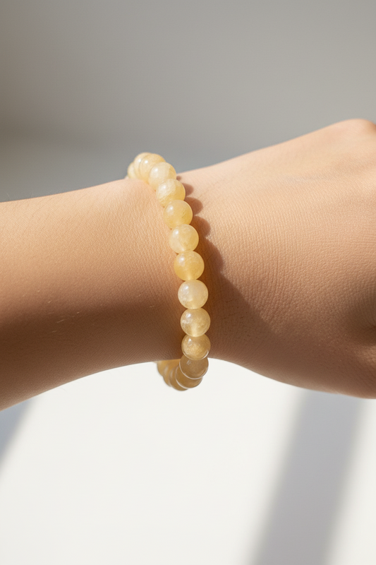 Honing Calciet armband 8mm