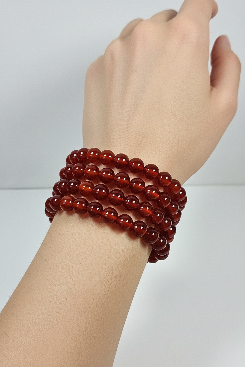 Carneool armband 8mm (rood)
