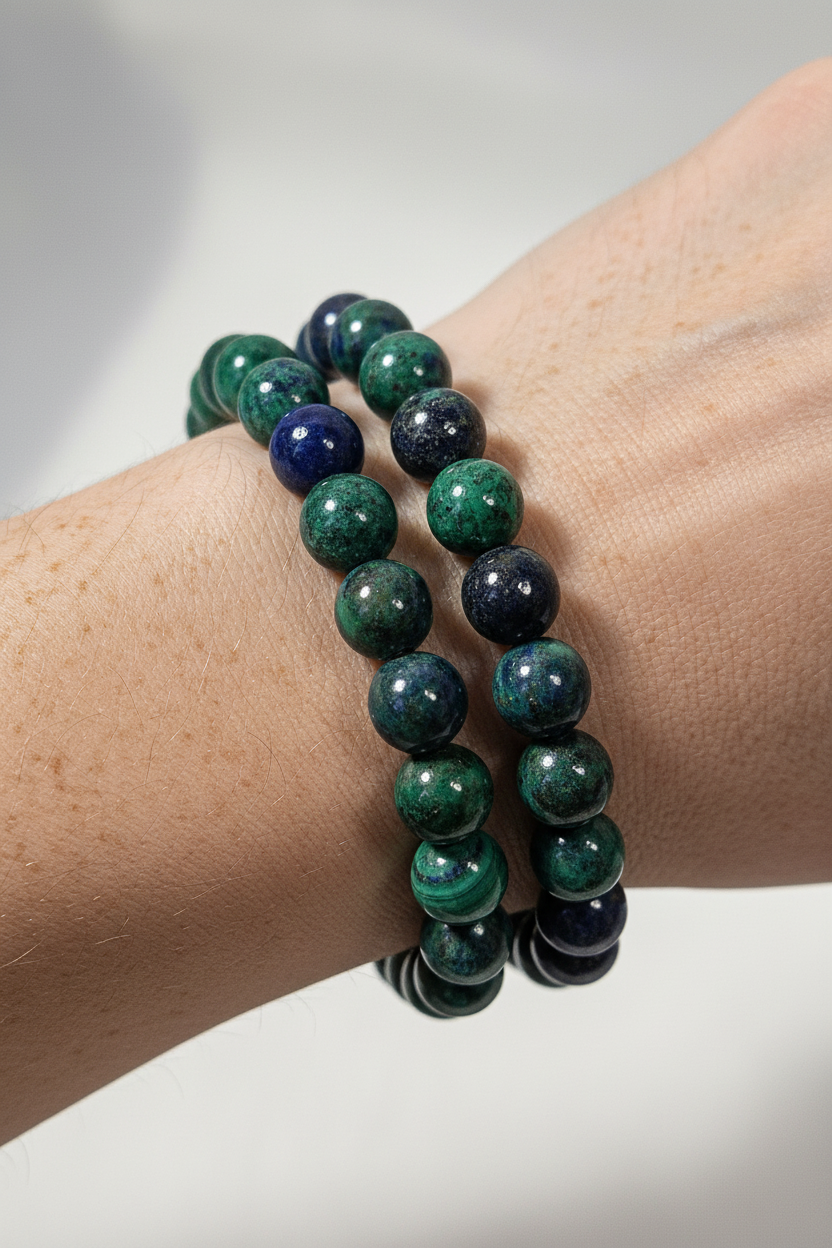 Azuriet/Malachiet armband 8mm