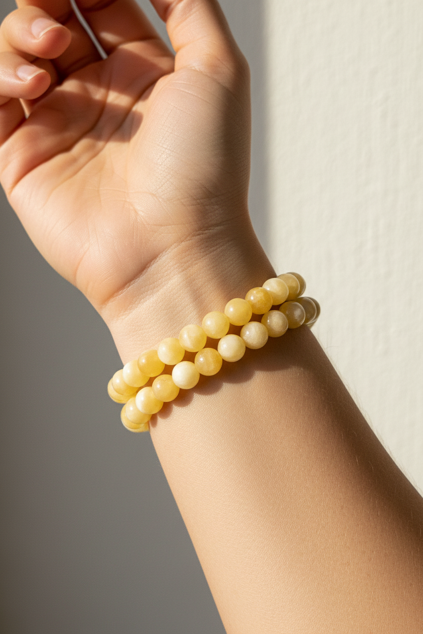 Honing calciet armband 6mm