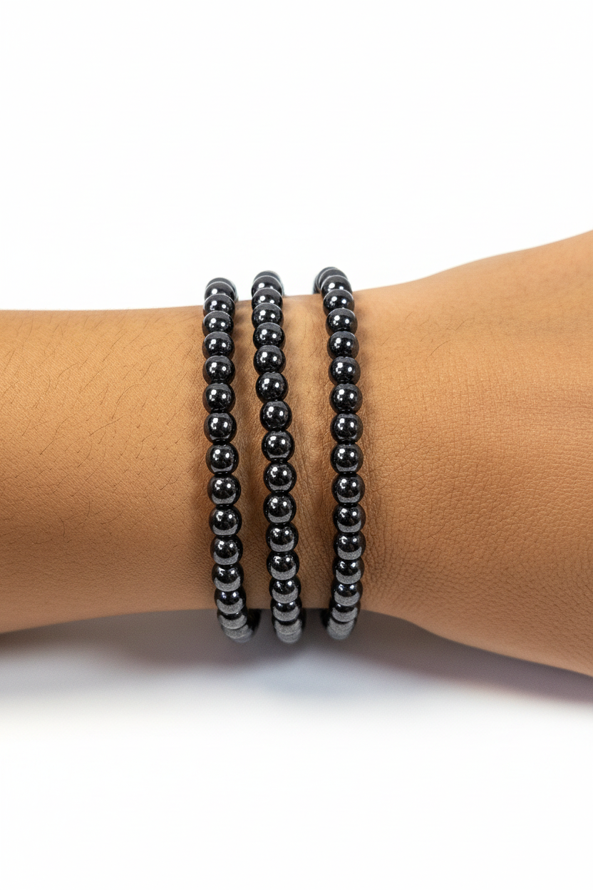 Hematiet armband 4mm