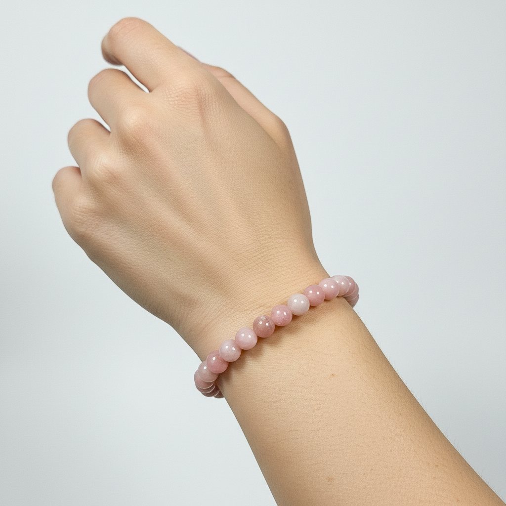 Rosa Opal 6mm Armband