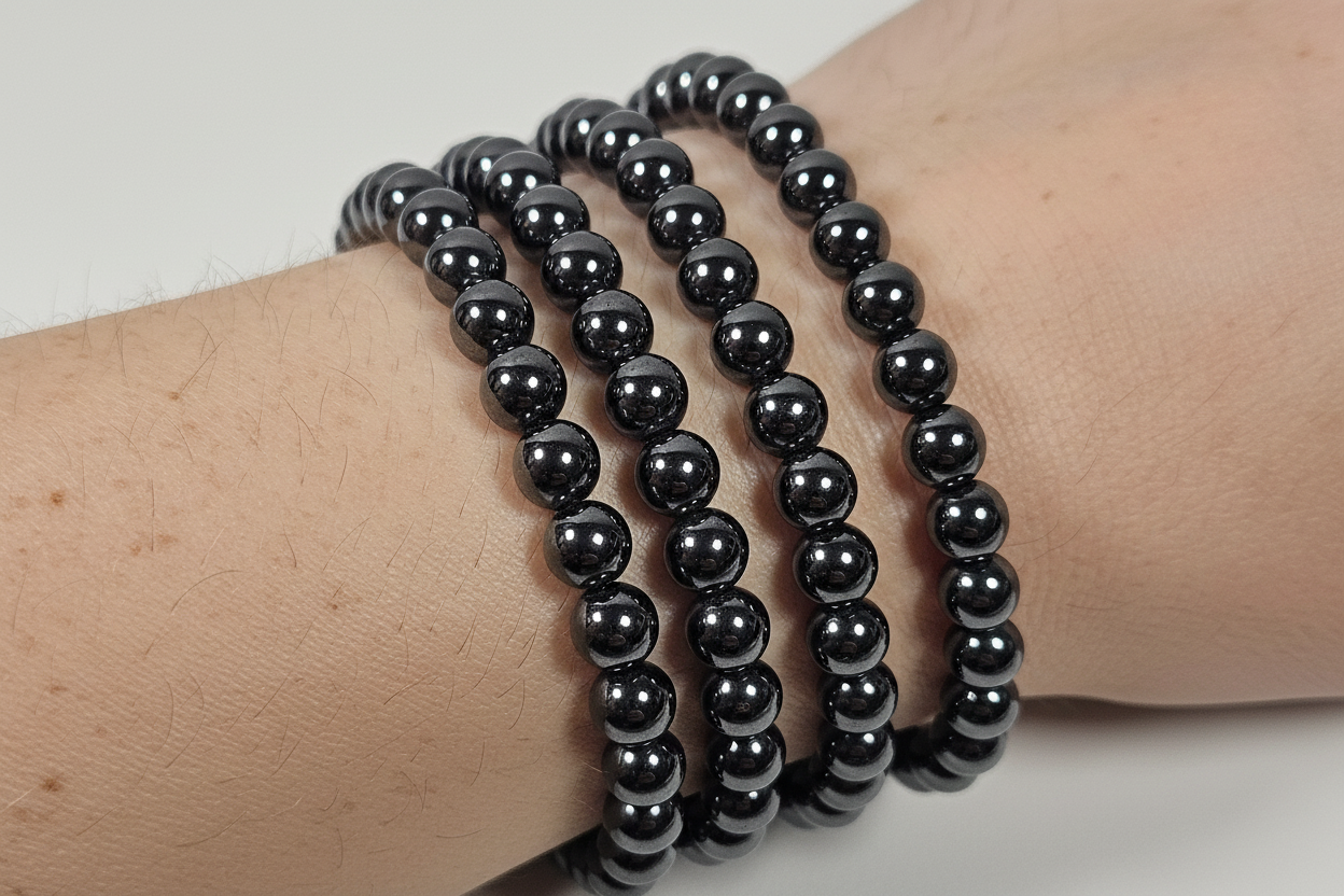 Hematiet armband 6mm