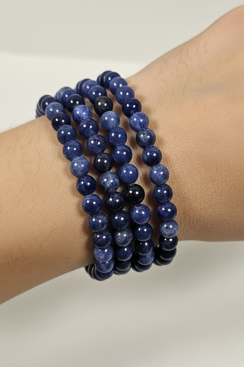 Sodaliet armband 4mm